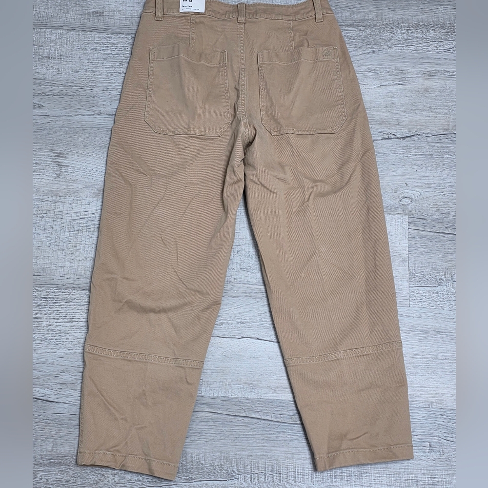 NWT Alpine Design Women's Tan Barrel Pant. High-Rise, Relaxed Leg. - Picture 2 of 4